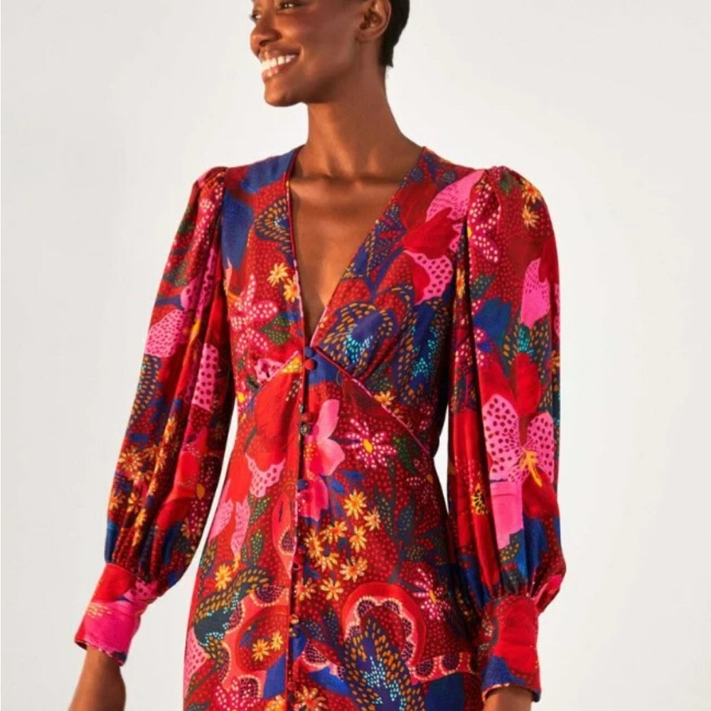 FARM Rio Vibrant Floral Mini Dress NWT 301200 - XS